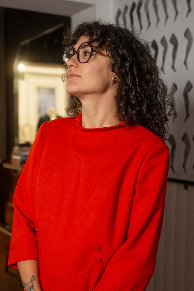 Image of Abito rosso 60s