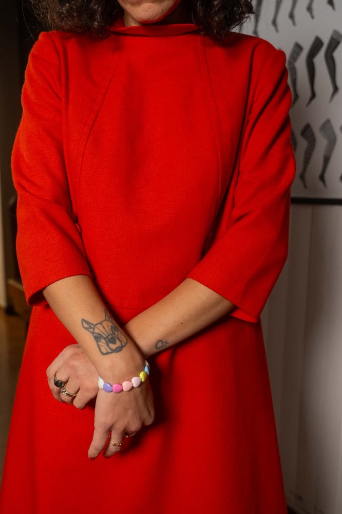 Image of Abito rosso 60s