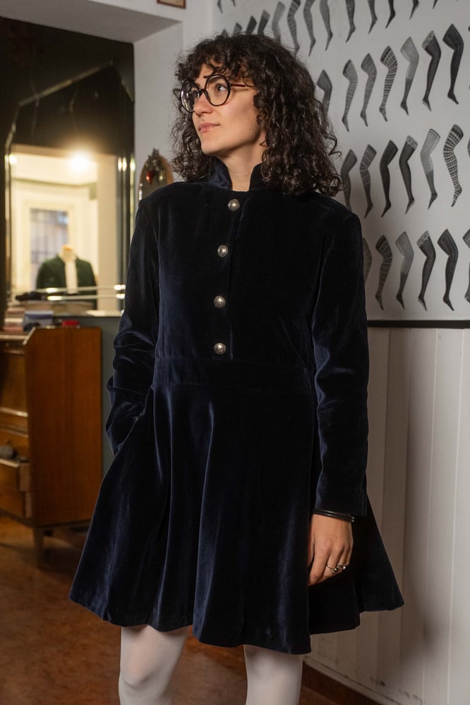 Image of Abito in velluto Blu