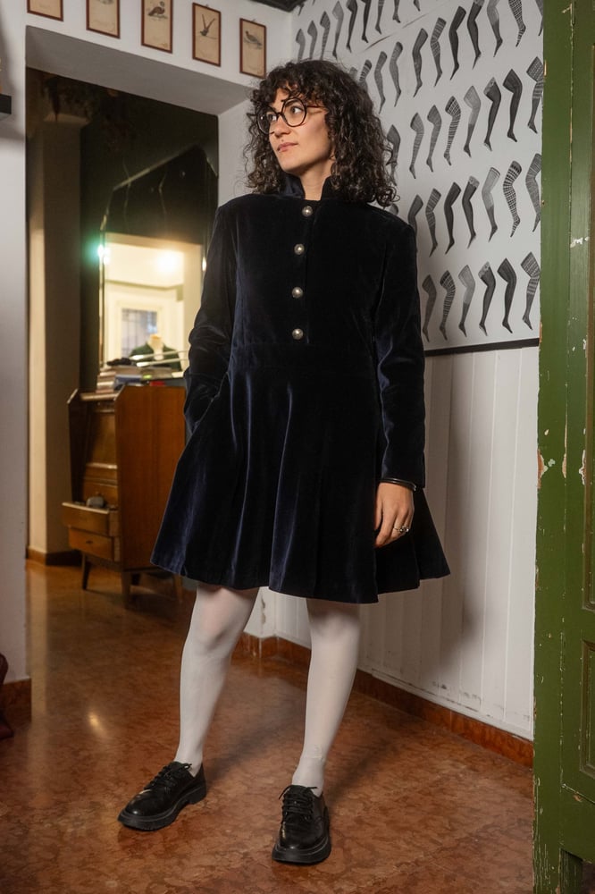 Image of Abito in velluto Blu