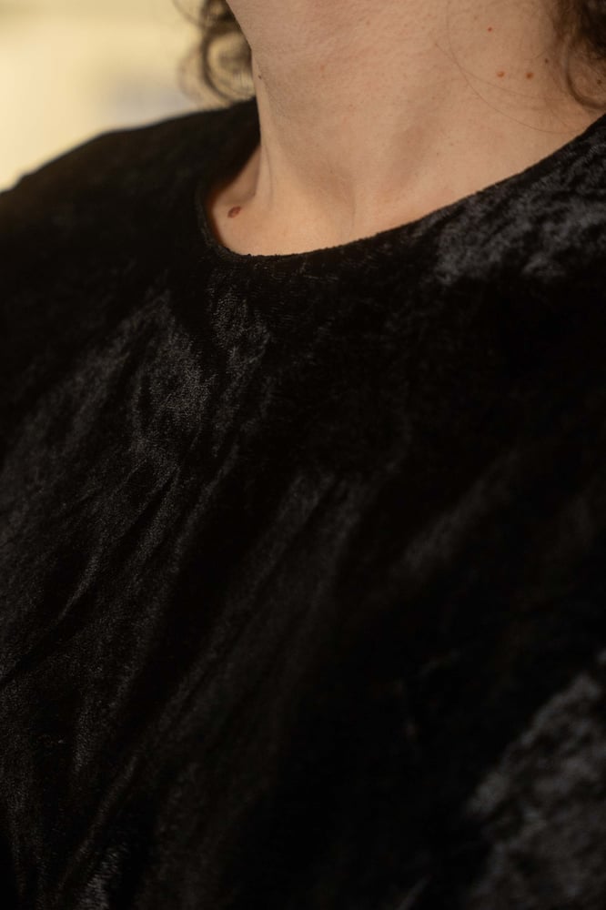 Image of Abito velluto e lana