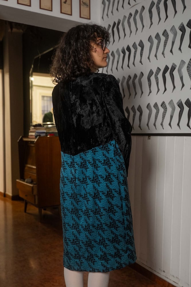 Image of Abito velluto e lana