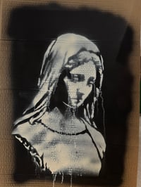 Mary on cardboard #1