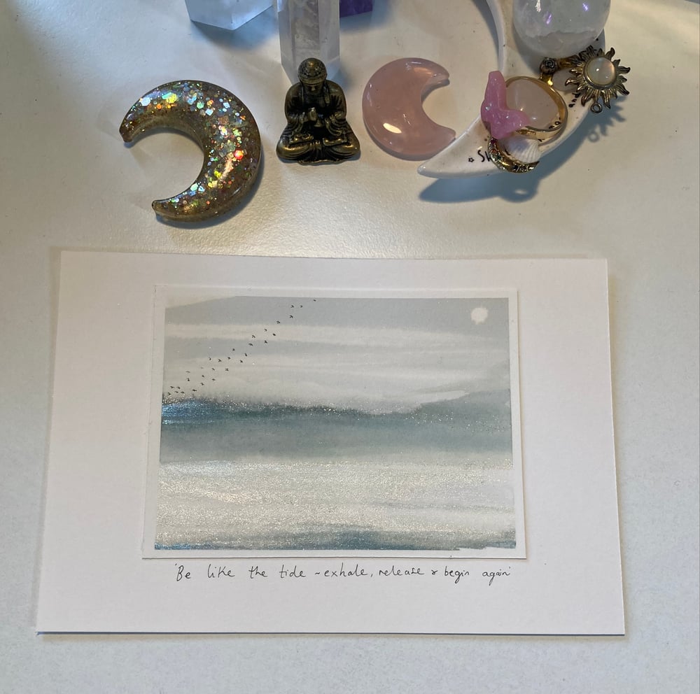 Image of Begin 🌊☁️ original art 