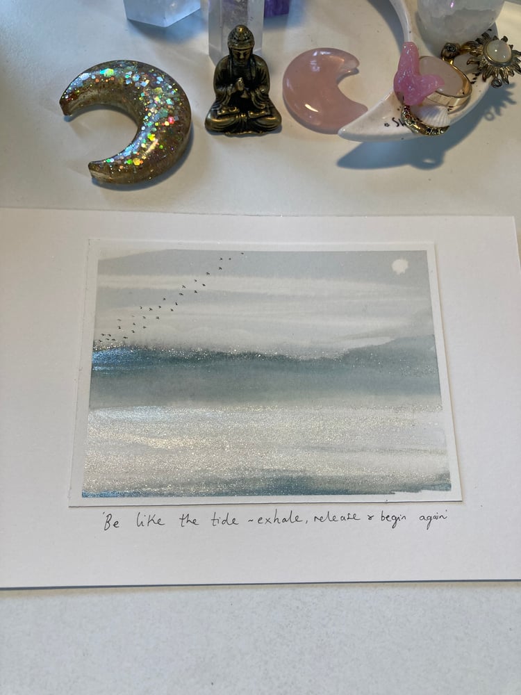 Image of Begin 🌊☁️ original art 