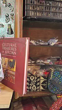 Image 4 of Palestinian Tatreez Hand Embroidered Shawl - Iraq