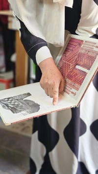 Image 5 of Palestinian Tatreez Hand Embroidered Shawl - Iraq