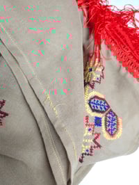 Image 6 of Palestinian Tatreez Hand Embroidered Shawl - Iraq