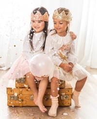Image 3 of Luciole et Petit Pois Gold sequins crown