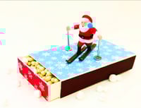 Hit the Slopes Santa matchbox
