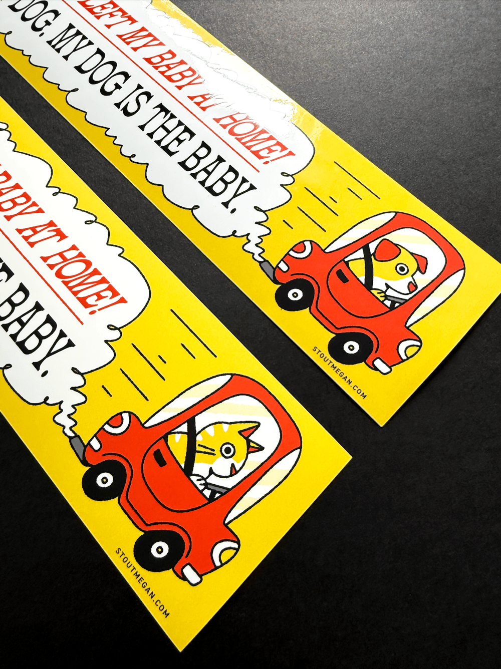 Image of I Left My Baby Bumper Sticker