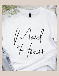 Image 3 of Bridal Party T-Shirts in Modern Script
