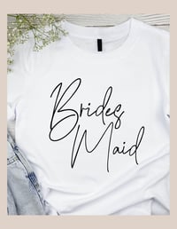 Image 4 of Bridal Party T-Shirts in Modern Script