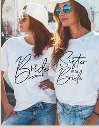 Image 2 of Bridal Party T-Shirts in Modern Script