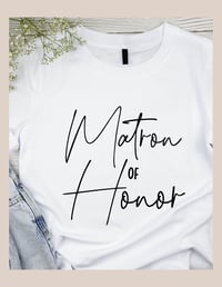 Image 12 of Bridal Party T-Shirts in Modern Script