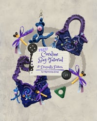 Image 1 of Coraline Bag Tutorial - FREE VIA KO-FI - DIGITAL PDF
