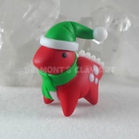 Image 1 of 🎄 Red Christmas Diplodocus - Mini Holiday Edition