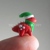 Image 2 of 🎄 Red Christmas Diplodocus - Mini Holiday Edition