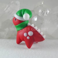 Image 3 of 🎄 Red Christmas Diplodocus - Mini Holiday Edition