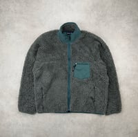 Image 1 of Patagonia Deep Pile Classic Retro Fleece Cardigan Charcoal Heather XL Mens Vintage 2000