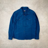 Image 1 of Patagonia Topo Canyon Moleskin Shirt Navy Medium Mens 