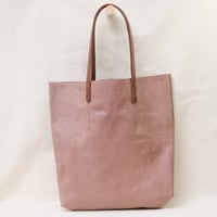 Image 3 of Crumpled Soft Shopping Tote in mauve