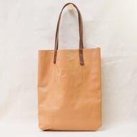Image 1 of Crumpled Soft Shopping Tote in tan 2