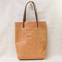 Image 6 of Crumpled Soft Shopping Tote in tan