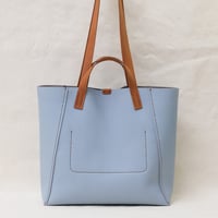 Image 3 of Twin-handled Tote in pebbled sky