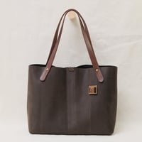 Image 1 of Easy Tote edit in soft dark chocolate