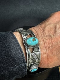 Image 4 of Sterlilng Silver Cuff with Turquoise