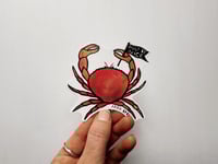 "Must be Nice Crab" Sticker