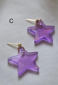 Image 4 of (glow in the dark) stern ohrringe