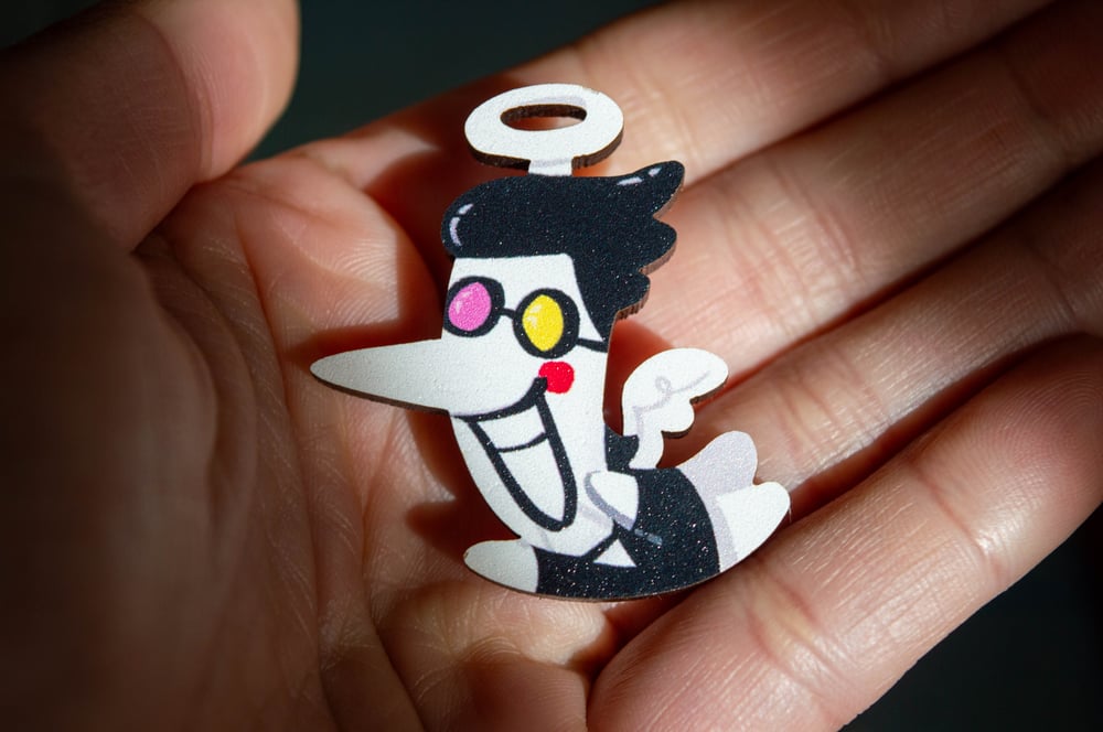 Image of Spamton Angel Wooden Pin