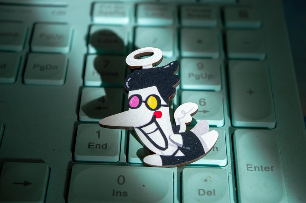 Image of Spamton Angel Wooden Pin