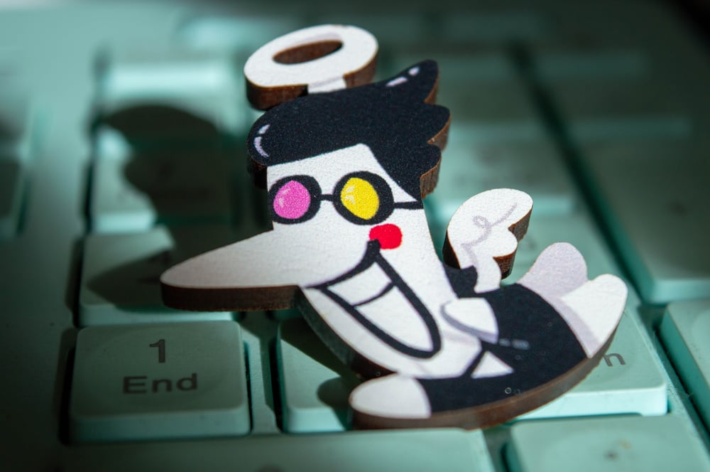 Image of Spamton Angel Wooden Pin