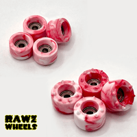 Image 1 of Red and white swirl Rawz Wheels Home Brews