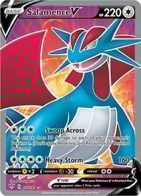 Salamence V (Full Art) - SWSH03: Darkness Ablaze - Near Mint