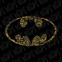 Image 2 of Batman Style Logo LIMITED EDITION GOLD VARIANT- Tee Shirt