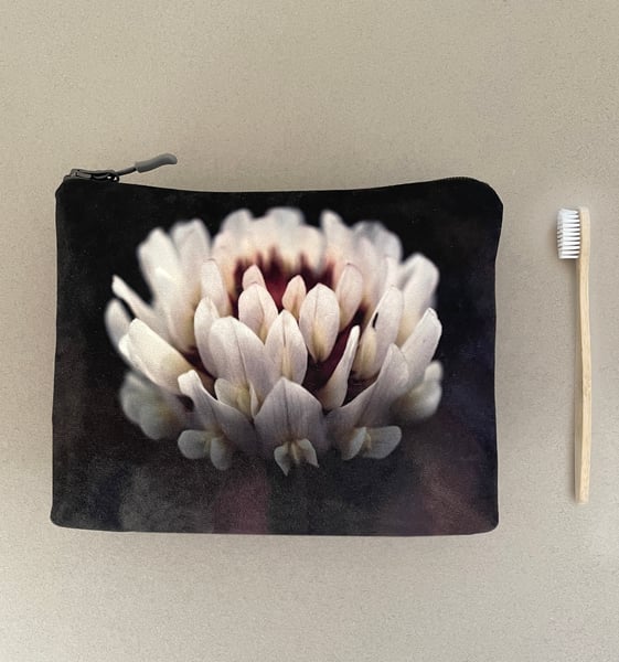 Image of Clover, LARGE travel bag, make-up, toiletries zipper pouch