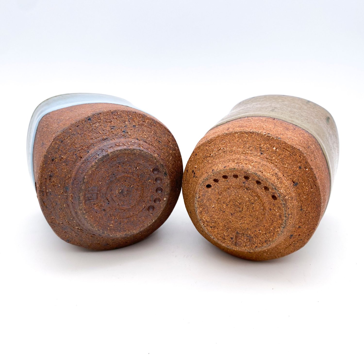 Image of Pair of Cups (satin blue+green)