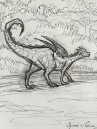 Image 3 of 'Ignis, The Young Dragon, Approaching Cara'