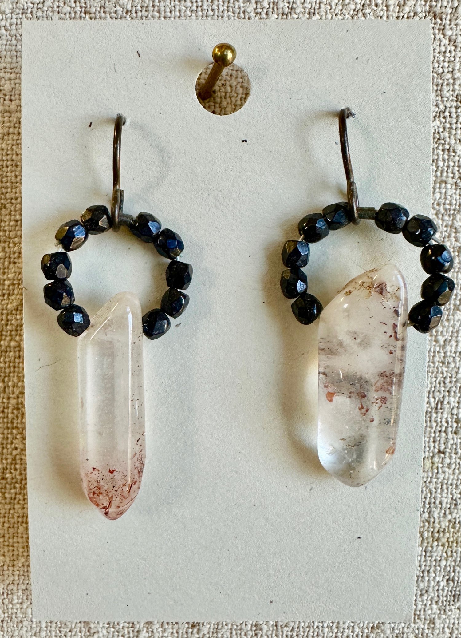 Image of Quartz Point Earrings 