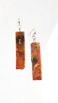 Medium Fire Amirite Rectangle Earrings