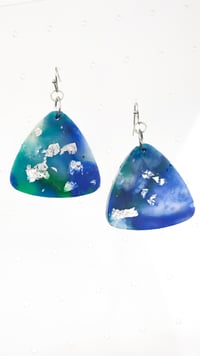 Large Rounded Seaglass Amirite earrings