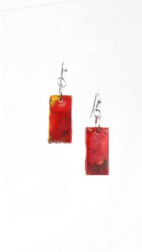 Little Rectangle Fire Amirite earrings