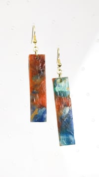 Large Rectangle Ice and Fire Amirite Earrings