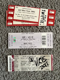 Dope And Rock Of Ages Broadway Unused Show Tickets 2002-2017 (4 available)