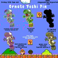 Ornate yoshi pin pre order 