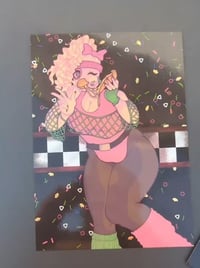 Image 2 of Holographic Glamrock Chicken Print 